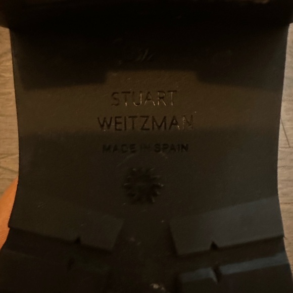 Stuart Weitzman pearled, leather combat boot - Picture 10 of 10